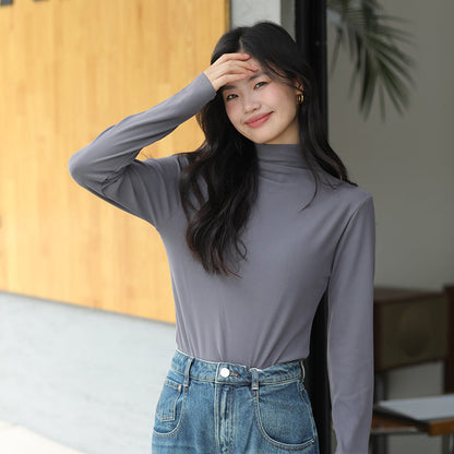 Pullover mit Mittlerem Kragen Slim Fit und Langem Arm | Ideal für Herbst
