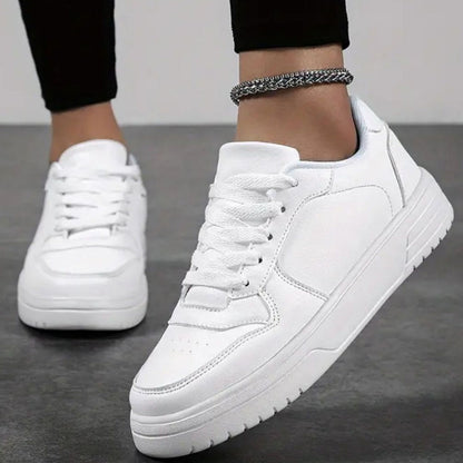 Herren Atmungsaktive Leder Sportschuhe | Ideal für Frühling & Herbst