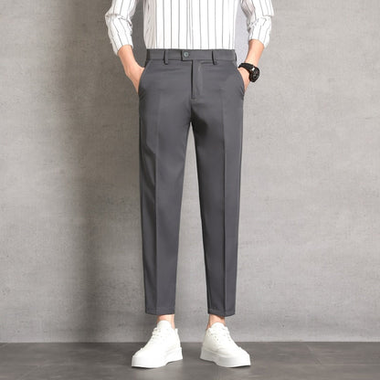 Herren Hochtaillierte Hosen mit Geradem Bein I Ideal für Frühling und Herbst