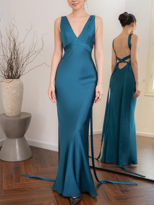 Rückenfreies Maxikleid mit Trägern | Ideal für Frühling und Sommer