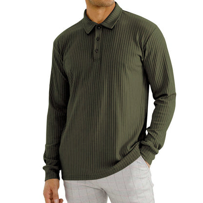 Herren Langarm T-Shirt aus Baumwollgemisch – Ideal für Frühling und Herbst