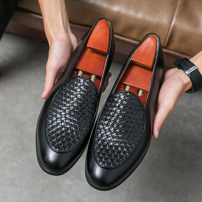Herren Leichte Leder Slipper mit Spitzem Zehenbereich und Slip-On Design | Ideal für Alle Jahreszeiten