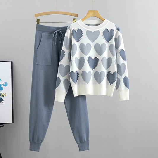 Beadiertes Zwei-Teile-Anzug mit Hose | Ideal für Frühling und Herbst