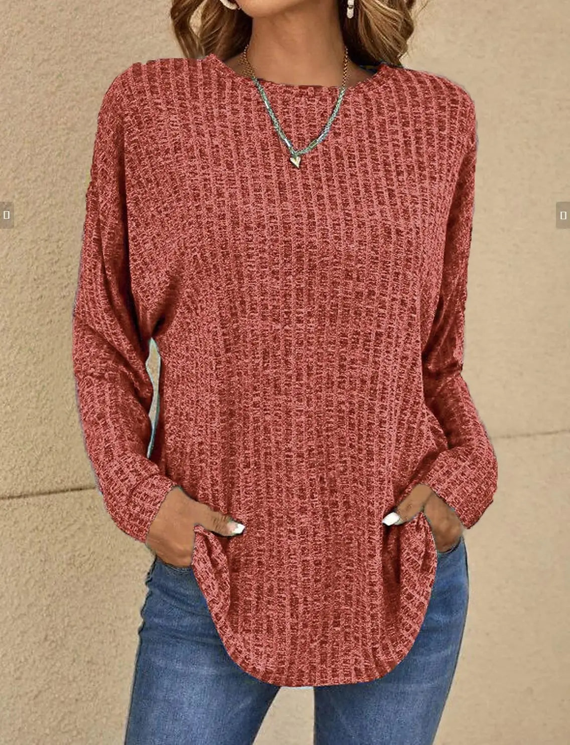 Gestrickte Bluse für Damen | Ideal für Frühling und Herbst