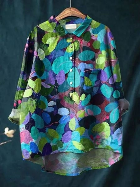 Bluse mit Blumenmuster aus leichtem Stoff | Ideal für Frühling und Sommer