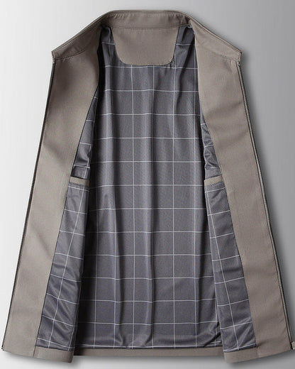 Herren Langarm-Polyesterjacke | Ideal für Frühling und Herbst