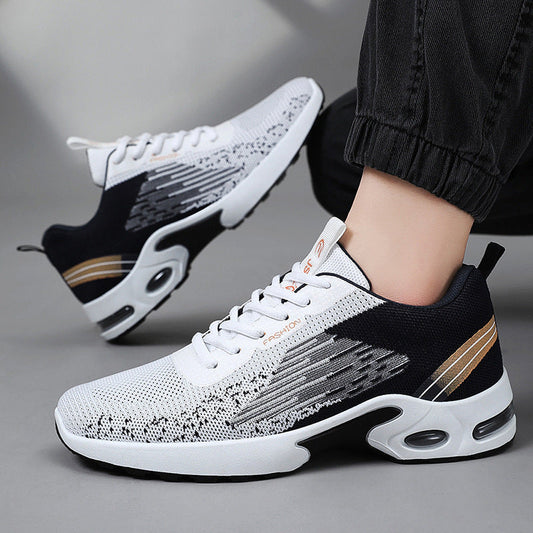 Atmungsaktive Air Cushion Sneakers mit Gewebtem Obermaterial | Ideal für Frühling & Herbst