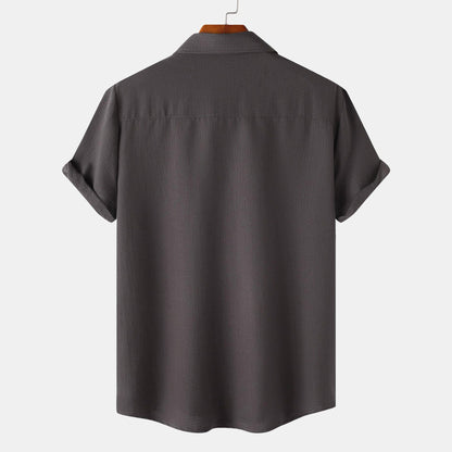 Herren Kurzarm Baumwollmischung-Shirt Ideal für Sommer