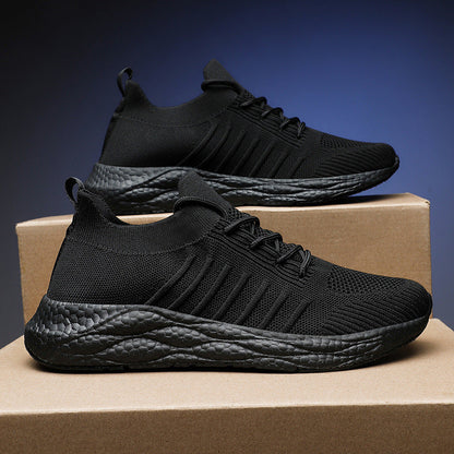 Atmungsaktive Mid-Top Mesh-Sneaker mit Plateausohle | Ideal für alle Jahreszeiten