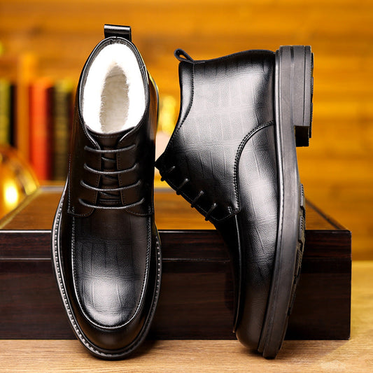 High-Top Stiefel mit Fleecefutter und Schnürung | Ideal für den Winter