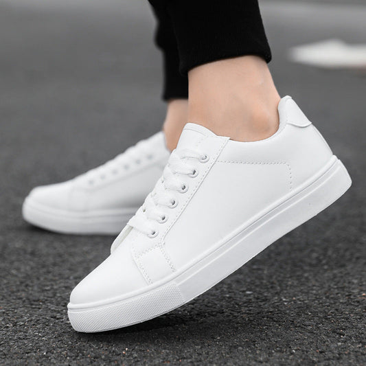 Herren Leder Schnür-Board-Schuhe mit PVC-Sohle | Ideal für alle Jahreszeiten