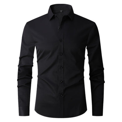 Herren Slim-Fit Langarmhemd Ideal für Frühling und Herbst