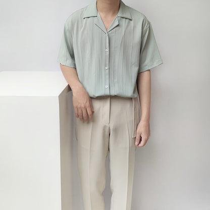 Locker sitzendes Halbarm-Cardigan-Hemd | Ideal für den Sommer