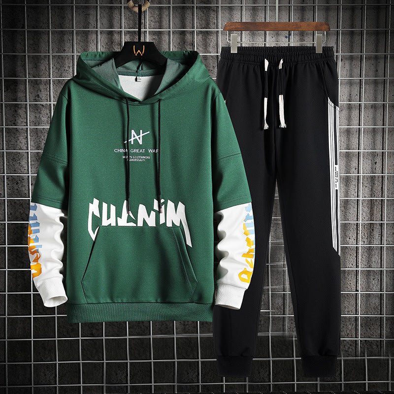 Herren Kapuzenpullover Anzug mit Langarm Ideal für den Frühling