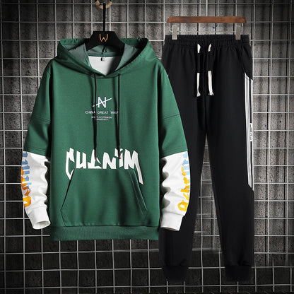 Herren Kapuzenpullover Anzug mit Langarm Ideal für den Frühling