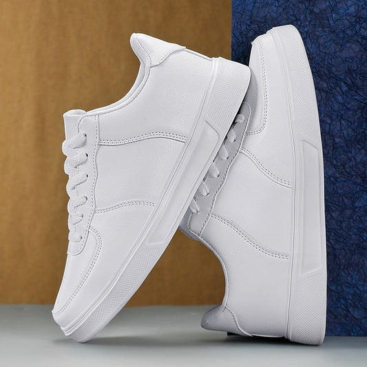 Herren Sneakers in großer Größe mit atmungsaktivem Mesh-Futter in Weiß | Ideal für Frühling und Sommer