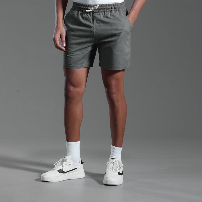 Herren Lockere Leinen-Baumwoll-Mischung Shorts | Ideal für Frühling und Sommer