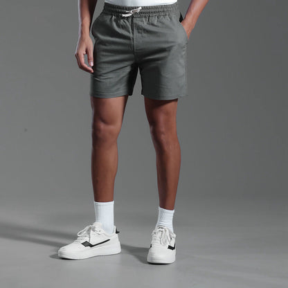 Herren Lockere Leinen-Baumwoll-Mischung Shorts | Ideal für Frühling und Sommer
