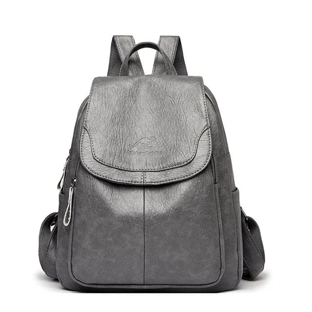 Anti-Diebstahl Kunstleder Rucksack mit RFID-Schutz und Versteckten Reißverschlüssen | Ideal für Frühling und Herbst