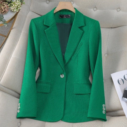 Damen Fitted Blazer mit langen Ärmeln und Taschen | Ideal für Herbst und Winter