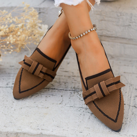 Bowknot Low-Heel Stoffschuhe | Ideal für Alle Jahreszeiten