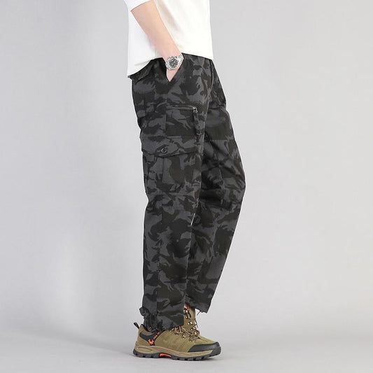 Herren Locker Geschnittene Latzhose mit Geradem Bein und Mehreren Taschen I Ideal für alle Jahreszeiten