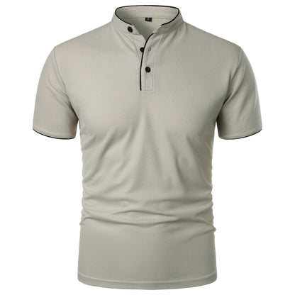 Herren Slim Fit Kurzarm Einfarbiges Top – Ideal für den Sommer
