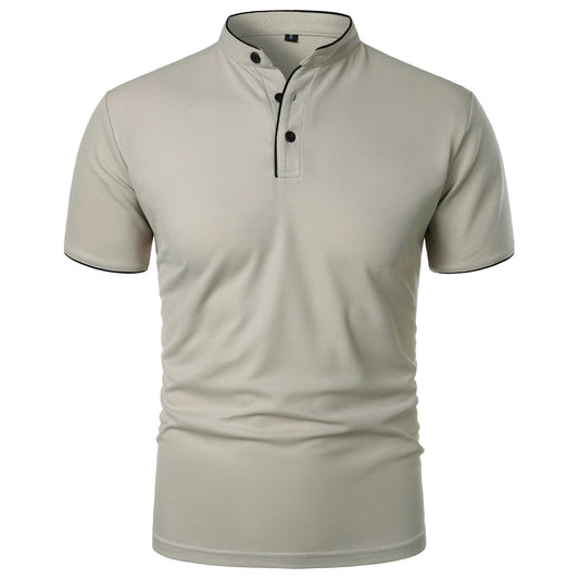 Herren Slim Fit Kurzarm Einfarbiges Top – Ideal für den Sommer