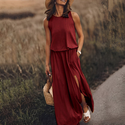Ärmelloses Maxikleid im Retro-Stil | Perfekt für Frühling und Sommer