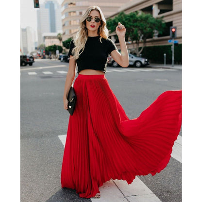 Fließender langer Rock mit eleganter Silhouette | Ideal für Frühling und Sommer