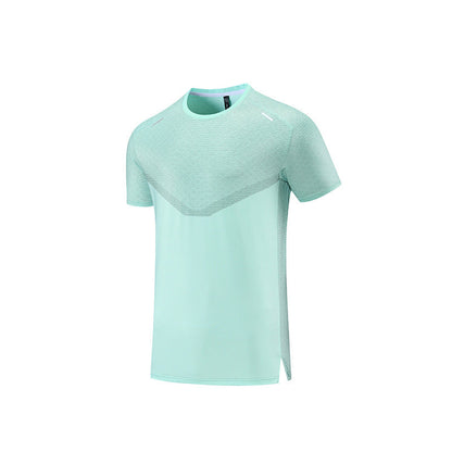 Reflektierendes Streifen-Sport-Shirt mit Schweißabsorption Ideal für Sommer