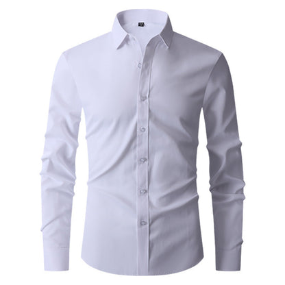 Herren Slim-Fit Langarmhemd Ideal für Frühling und Herbst