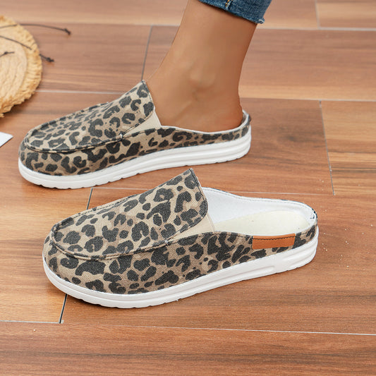 Slip-On-Schuhe mit Leopardenmuster | Ideal für Frühling und Herbst