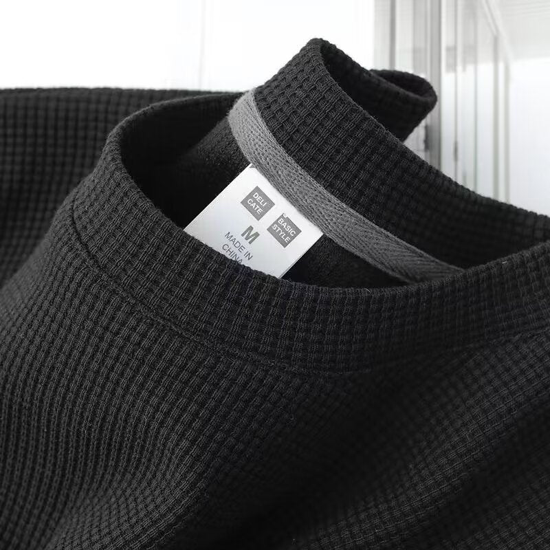 Waffelstrick-Halbarm-Pullover | Ideal für den Sommer