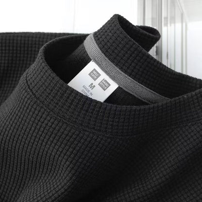 Waffelstrick-Halbarm-Pullover | Ideal für den Sommer