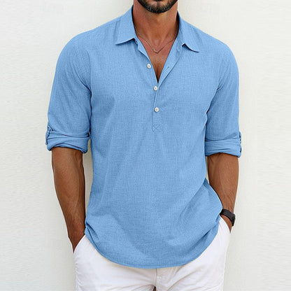 Langarm-Polo-Shirt mit Kragen Ideal für Alle Jahreszeiten