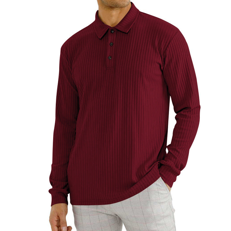 Herren Langarm T-Shirt aus Baumwollgemisch – Ideal für Frühling und Herbst