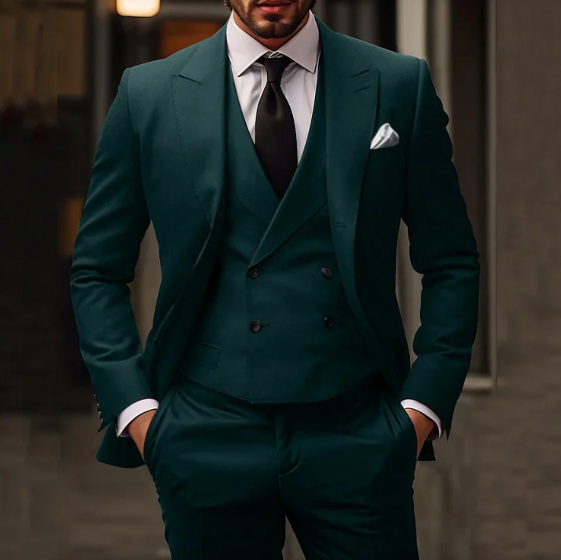 Dreiteiliges Herrenanzug Set Mit Blazer, Weste und Hose | Ideal Für Alle Jahreszeiten
