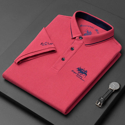 Herren Kurzarm Polo Hemd mit Atmungsaktivem Stoff Ideal für den Sommer
