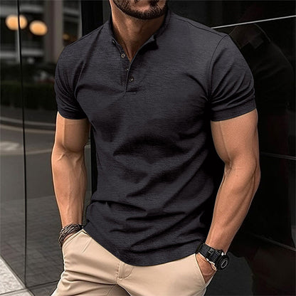 Herren Kurzarm-Polo-Shirt mit Knopfleiste am Kragen | Ideal für Frühling und Sommer
