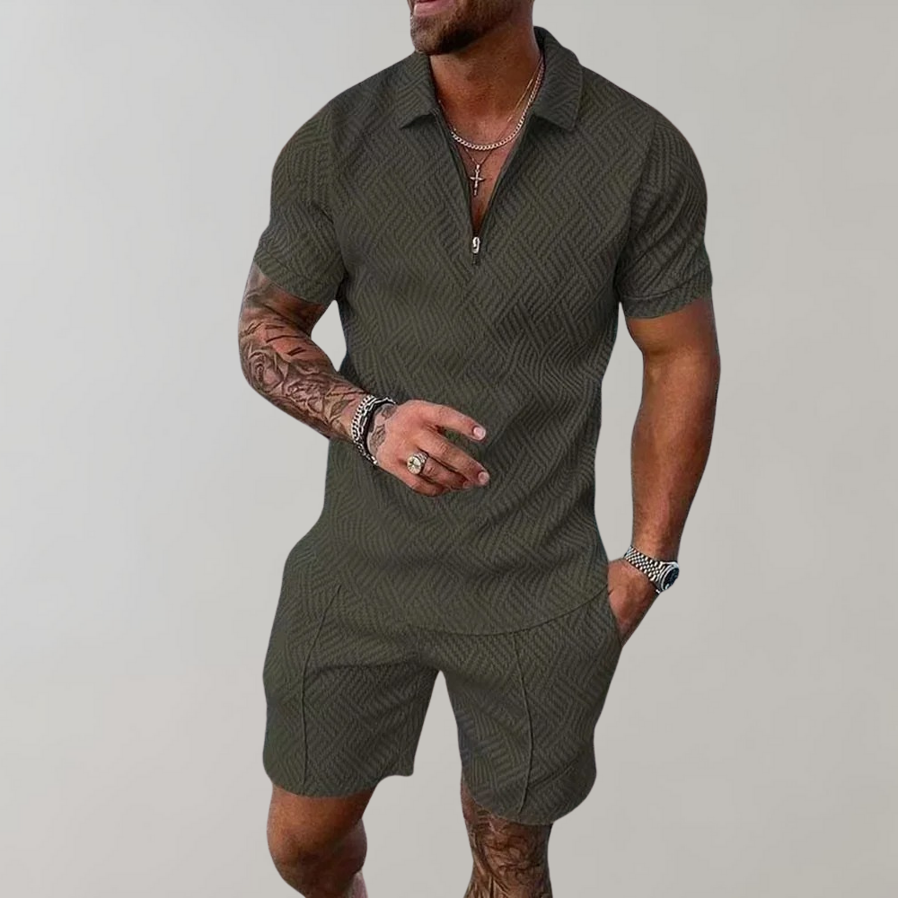 Herren Polo-Shirt und Shorts Sommer-Set | Ideal für den Sommer