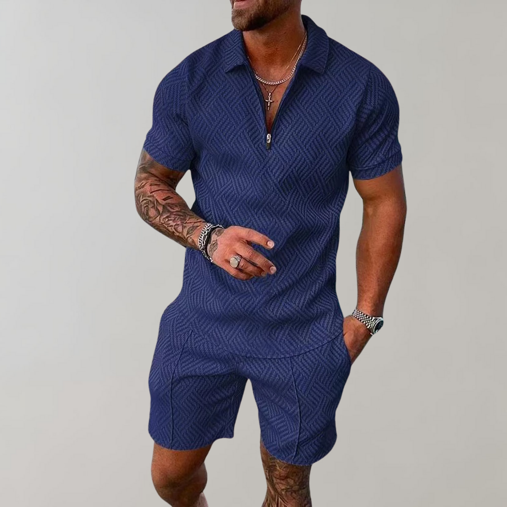 Herren Polo-Shirt und Shorts Sommer-Set | Ideal für den Sommer