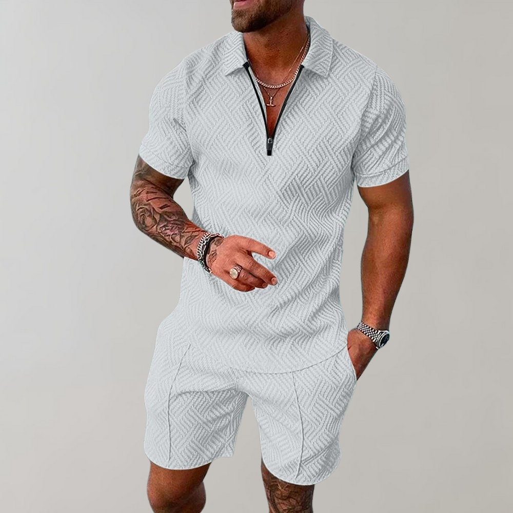 Herren Polo-Shirt und Shorts Sommer-Set | Ideal für den Sommer