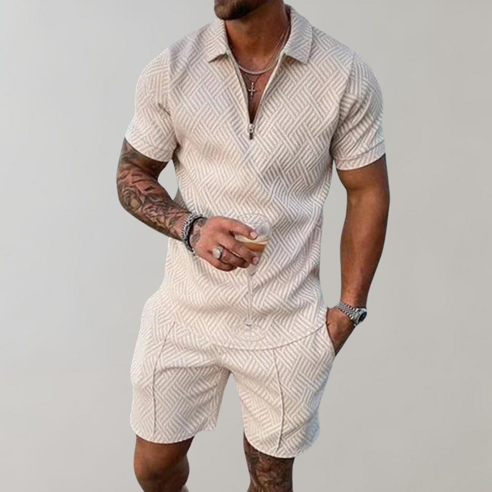Herren Polo-Shirt und Shorts Sommer-Set | Ideal für den Sommer