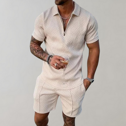 Herren Polo-Shirt und Shorts Sommer-Set | Ideal für den Sommer