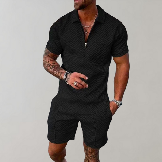 Herren Polo-Shirt und Shorts Sommer-Set | Ideal für den Sommer