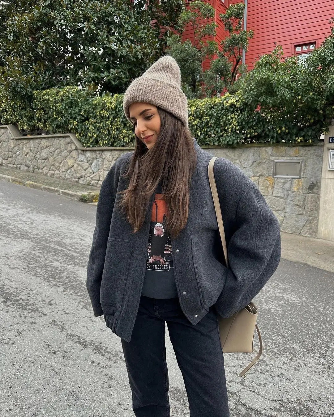 Warme Damen-Tweedjacke mit klassischem Design | Ideal für den Winter