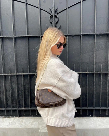 Warme Damen-Tweedjacke mit klassischem Design | Ideal für den Winter