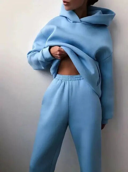 Warmes Hoodie- und Jogginghosen-Set für Damen | Ideal für den Winter