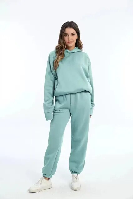 Warmes Hoodie- und Jogginghosen-Set für Damen | Ideal für den Winter